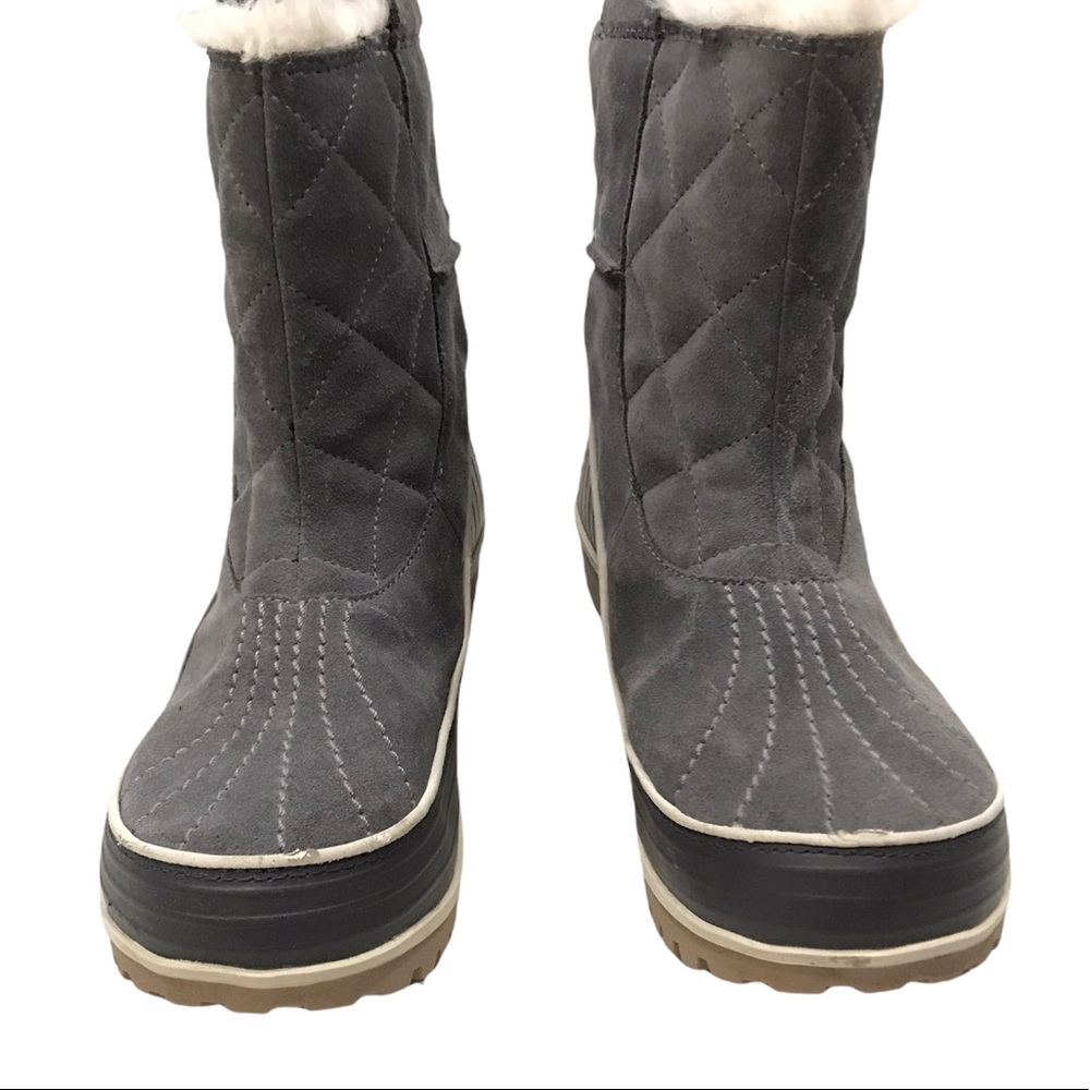 Sorel Tivoli II Pull on Gray Winter Boots Women size 10.5